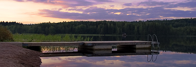 Hämeenlinna, пляж в районе частных домов